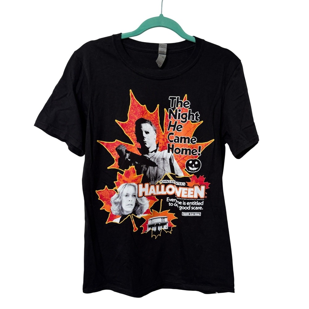 Gildan Halloween Horror Movie Michael Myers Graphic T-Shirt Black Small S